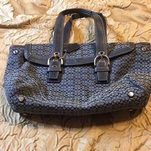 Coach signature handbag